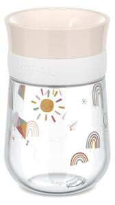 Tazza per bambini beige in plastica 300 ml Sunshine & Rainbow – Mepal