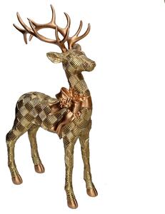 Renna resina oro cm 23,8x9,5xh38