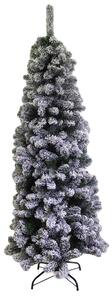 Albero di Natale Artificiale Innevato 150 cm 451 Rami Monte Vettore Slim Verde