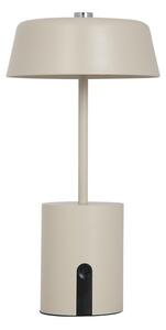 Lampada da tavolo LED beige in metallo (altezza totale 22,5 cm) Elemental LED – Leitmotiv