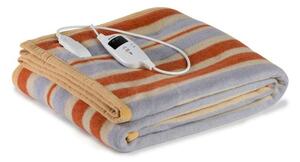 Coperta Elettrica Elettrocoperta Singola in Misto Lana Righe
