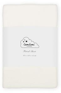 Lenzuolo con angoli per bambini color crema in cotone organico per culla 60x120 cm Off-White – Cam Cam Copenhagen