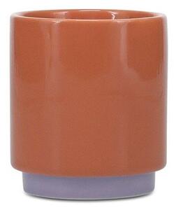 Tazzina arancione/viola in gres 270 ml Duo – ONA