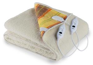 Coperta Termica Elettrica Matrimoniale in Lana 100% Scaldaletto Maxi Scozzese