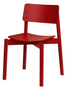Sedia da pranzo rossa impilabile Wem – noo.ma