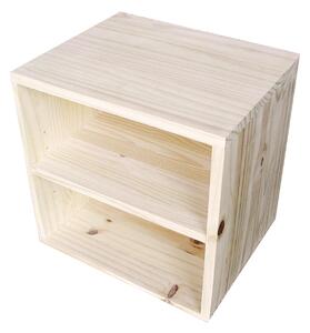 Pensile 1 Ripiano 36x30x36 cm in Legno di Pino Naturale