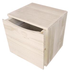 Pensile 1 cassetto 36x30x36 cm in Legno di Pino Naturale