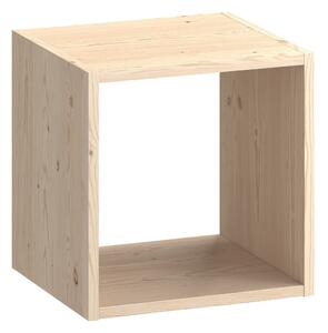 Pensile Libreria 1 Ripiano 36x30x36 cm in Legno di Pino Naturale