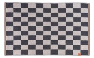 Tappetino per il bagno color antracite/beige in cotone organico per la doccia 50x80 cm Retro – Mette Ditmer Denmark