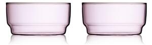 Ciotoline in set rosa in vetro 2 pz 500 ml Torino – Lyngby Glas