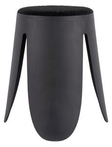 Sgabello in plastica nera Savor - Leitmotiv