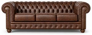 Divano Chesterfield in Pelle Primo Fiore Premium – Iconico, Finiture di Pregio