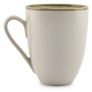 Tazza verde/color crema in gres 350 ml Gravel – ONA