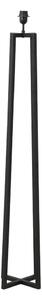 Lampada da terra con piedistallo nero opaco 130 cm Miley - Light & Living
