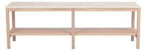Consolle bianca con piano in pietra 140x40 cm Orwel - Rowico