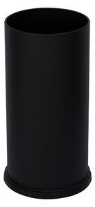 Portaombrelli in Acciaio Verniciato Ø24xh49 cm Con Vaschetta Raccogli Goccia Nero