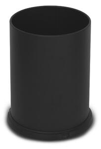 Pattumiera Gettacarte Ø25xh34 cm da Interno In Acciaio Verniciato Nero
