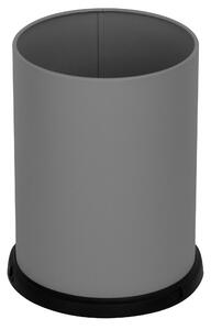 Pattumiera Gettacarte Ø25xh34 cm da Interno In Acciaio Verniciato Grigio