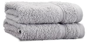 Set di asciugamani tipo terry grigio chiaro in cotone 2 pz 30x30 cm Zero Twist – Catherine Lansfield