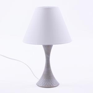 Lampada da Tavolo Ø23xH38 cm in Metallo Grigio