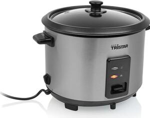 TRISTAR Cuociriso Elettrico Risottiera Antiaderente Potenza 700 Watt Capacit 1.8 Litri colore Argento - RK-6148