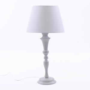 Lampada da Tavolo Ø28xH56 cm in Metallo Grigio