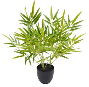 Pianta artificiale Bambù H60 cm con Vaso Verde