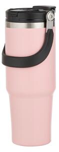 Bottiglia bottiglia da viaggio rosa chiaro in acciaio inox 1 l Eco – Ladelle