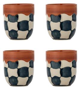 Tazzine in set in gres 4 pz 375 ml Check – Bloomingville