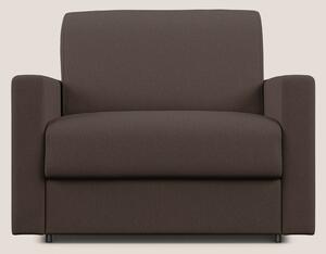 Chris poltrona letto in tessuto impermeabile T13 marrone
