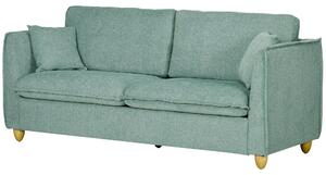 Divano 3 Posti 184x77x81 cm in Tessuto Verde