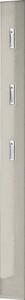 Attaccapanni da parete color crema lucido 15 cm – Germania