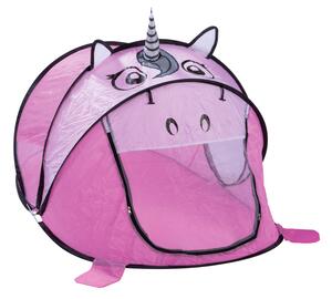 Tenda da Gioco per Bambini 183x96x86 cm con Apertura Pop-Up Unicorno Rosa