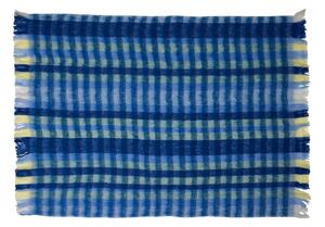 Coperta blu con lana 140x200 cm Loom - Hübsch