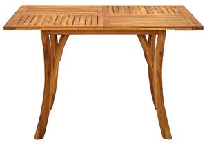 Tavolo da Giardino 120x120x75 cm in Legno Massello di Acacia