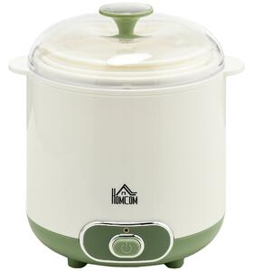 Yogurtiera 20W 2 Vasetti e Colino 19,5x17,5x21,4 cm in Plastica Bianca