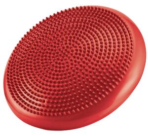 Cuscino Propiocettivo Gonfiabile per Palestra Yoga Pilates Ø33x10 cm con Pompa Rosso