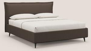Hans letto contenitore imbottito minimal in tessuto simil cotone imper