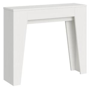Consolle Allungabile 90x25/181 cm Pannelli in Nobilitato Narrow Bianco Frassino