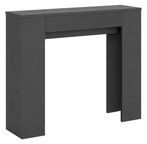 Consolle Allungabile 90x25/181 cm Pannelli in Nobilitato Slick Antracite