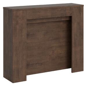 Consolle Allungabile 90x25/211 cm Pannelli in Nobilitato Kiba Noce