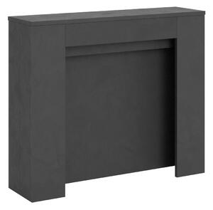 Consolle Allungabile 90x25/211 cm Pannelli in Nobilitato Kiba Antracite