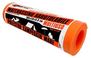 Tappeto per Yoga Fitness Mare Arrotolabile 180x50 cm Spessore 6 mm Arancione