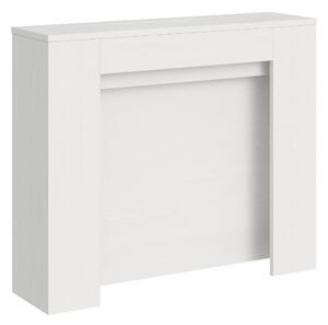 Consolle Allungabile 90x25/211 cm Pannelli in Nobilitato Kiba Bianco Frassino