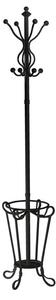 Appendiabiti a Stelo Ø40xh180 cm in Metallo Nero