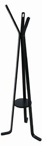 Appendiabiti a Stelo 50xh170 cm in Compensato di Legno di Betulla Nero