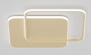 EARTH LAMPADA DA PARETE O SOFFITTO QUADRATA BIANCA O ORO CM 80X80 LED 65W LUCE CCT 3000K-4000K MODERNA