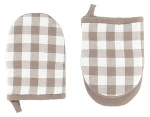 Set di guanti da forno in cotone 2 pz Gingham – Tiseco Home Studio