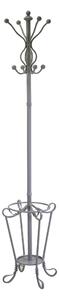 Appendiabiti a Stelo Ø40xh180 cm in Metallo Grigio