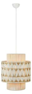 Lampadario di colore naturale con paralume in tessuto e con paralume in iuta ø 45 cm Ano – Markslöjd